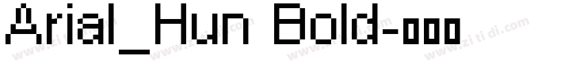 Arial_Hun Bold字体转换